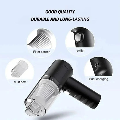 Mini Portable Wireless Powerful Cleaner for Car and Home